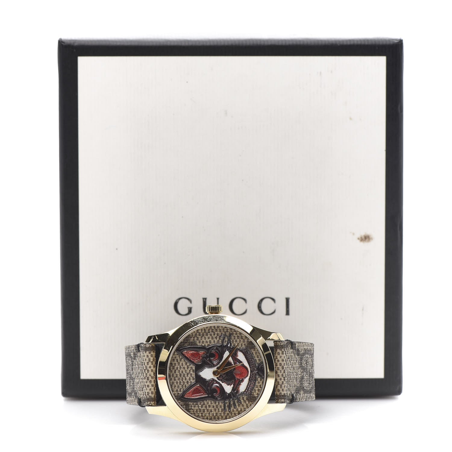 Gucci Stainless Steel Canvas 38mm G-Timeless GG Supreme Bosco Quartz Watch Brown 8 of 8