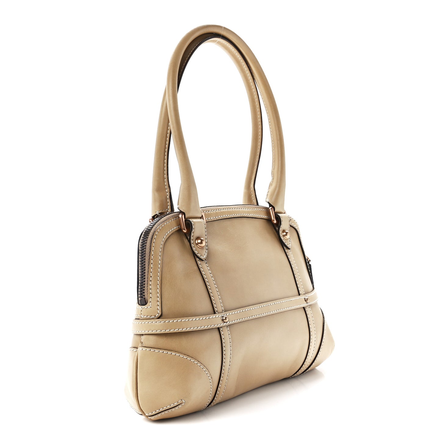 Calfskin GG Reins Tote Beige