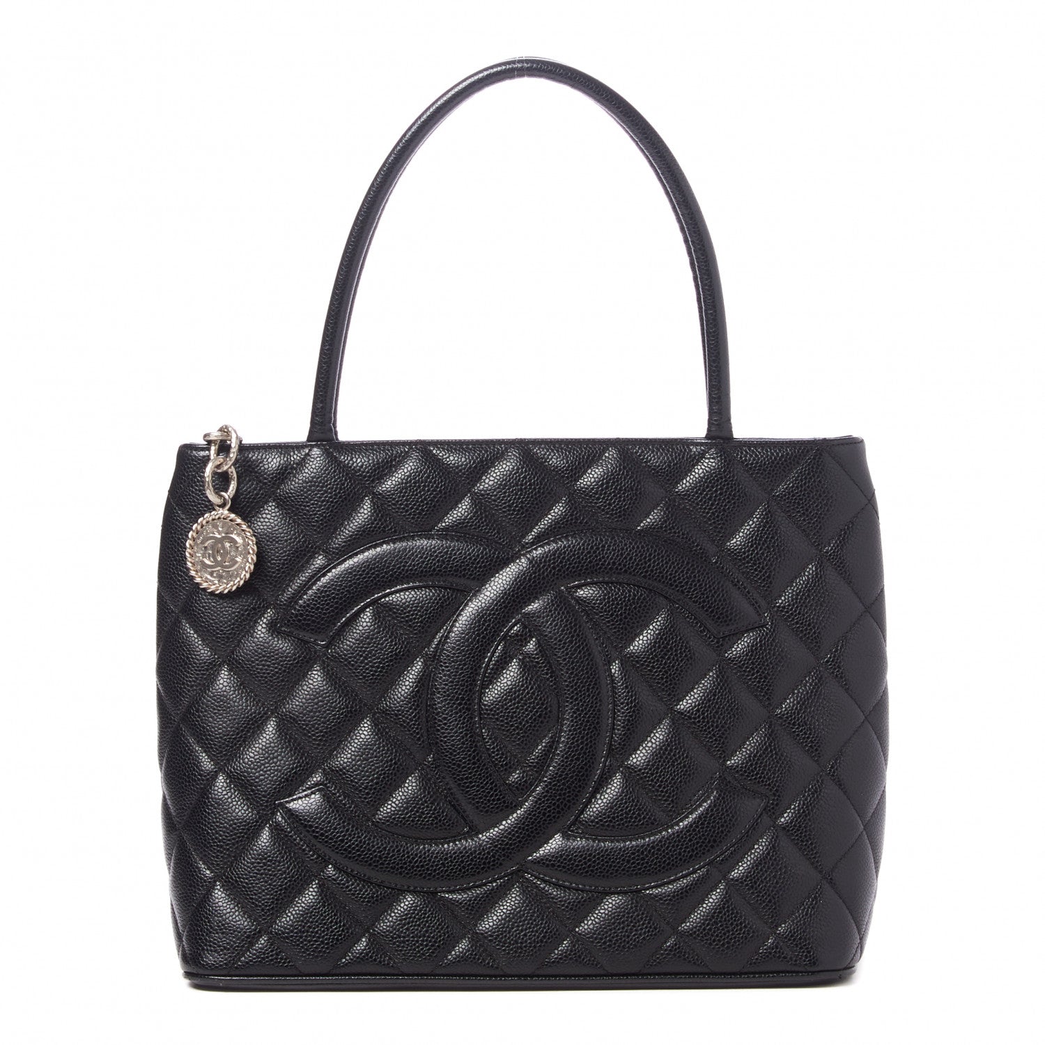 Chanel Caviar Quilted Medallion Tote Black 1 of 9
