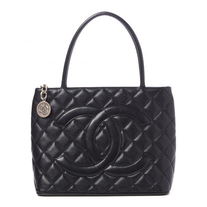 Chanel Caviar Quilted Medallion Tote Black 1 of 9