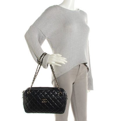 Chanel Lambskin Quilted Medium Camera Case Navy 2 of 7