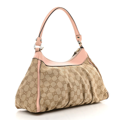 Gucci Monogram Medium D Gold Ring Hobo Pink 3 of 15