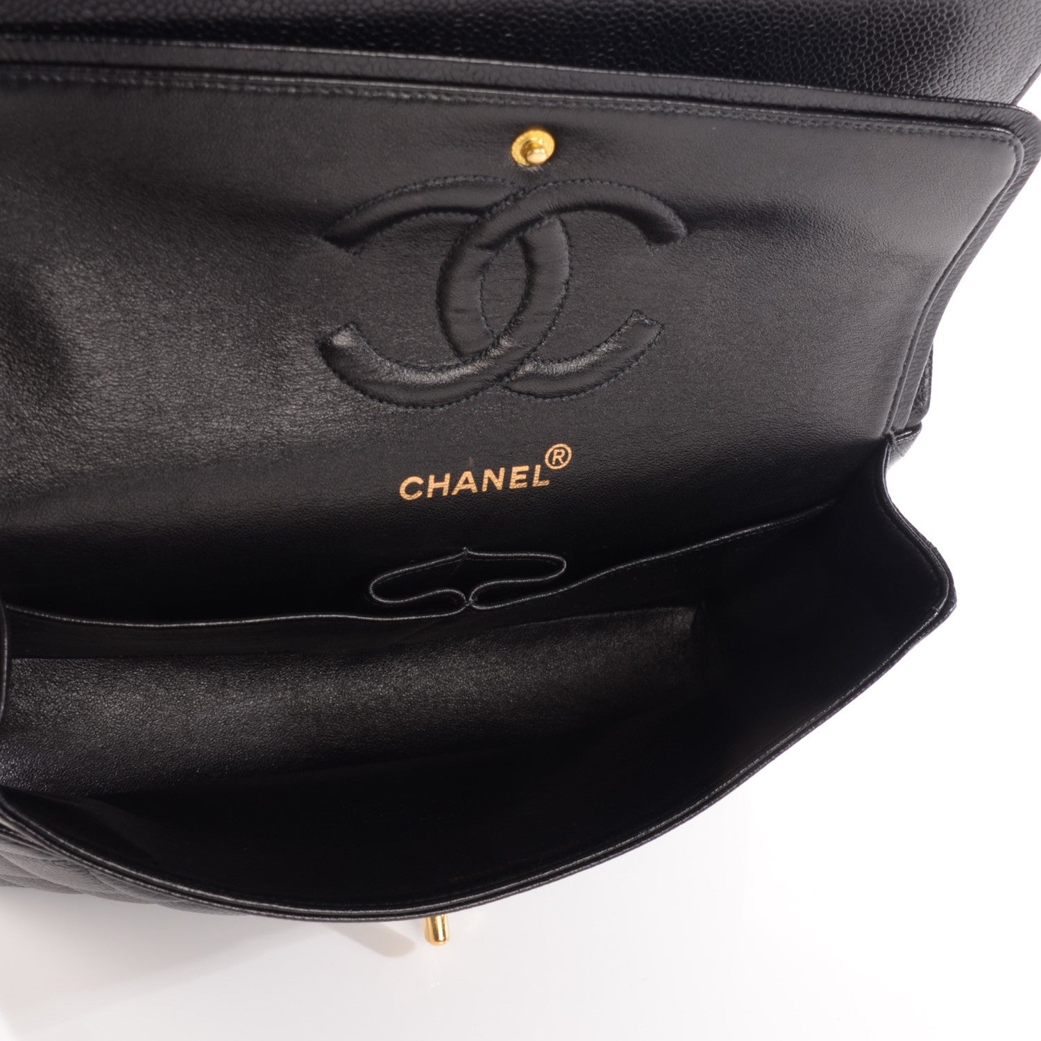 Chanel Caviar Quilted Medium Double Flap Black 5 of 11