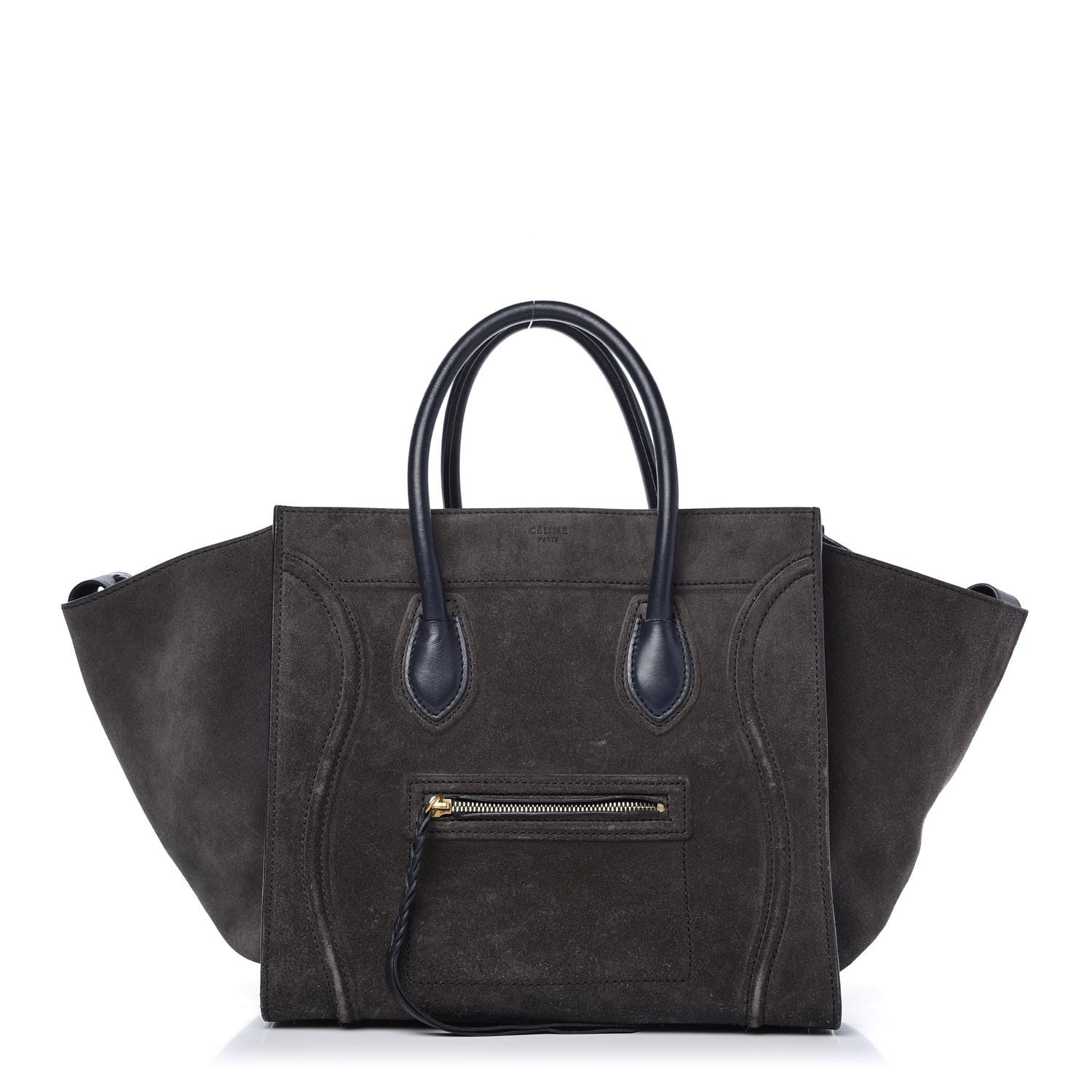 Celine Suede Medium Phantom Luggage Anthracite 1 of 11