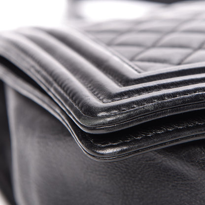 Chanel Calfskin Quilted Large Boy Flap Black 9 of 22