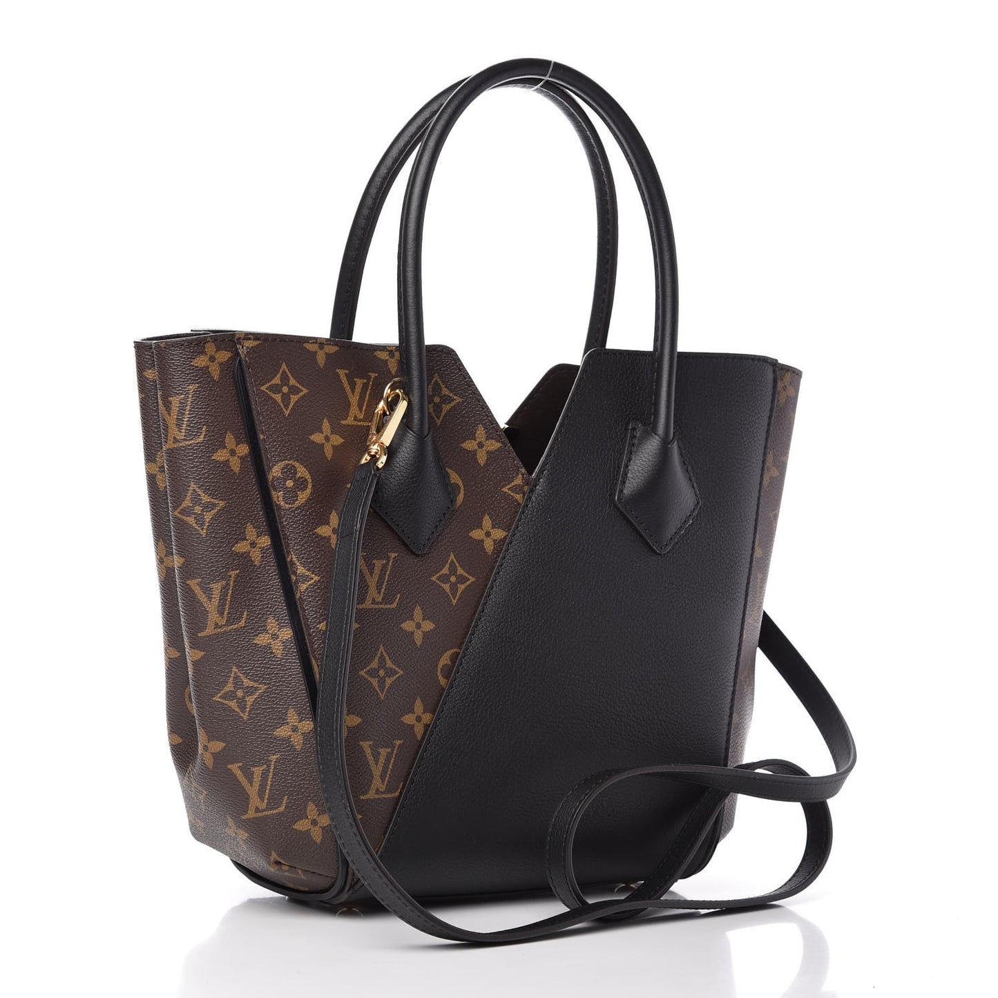 Calfskin Monogram Kimono Tote PM Black
