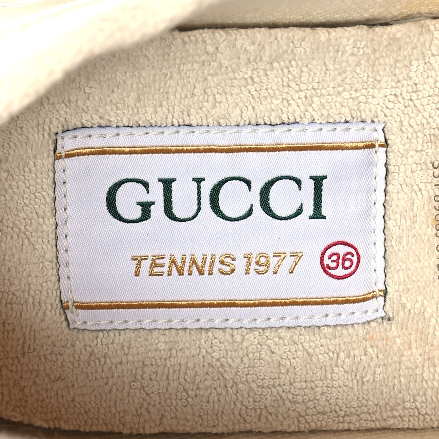 GG Monogram Womens 1977 Tennis Platform 52mm Sneakers 36 Great White Mystic White