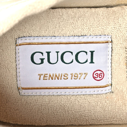 Gucci GG Monogram Womens 1977 Tennis Platform 52mm Sneakers 36 Great White Mystic White 7 of 7