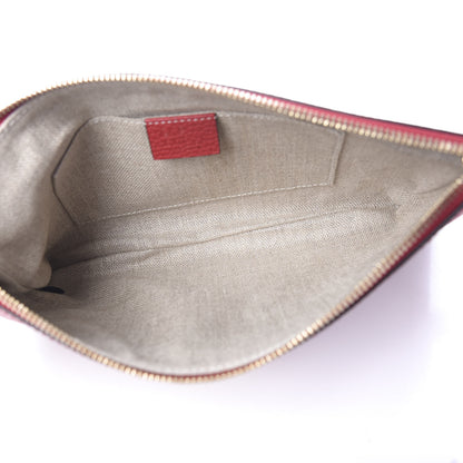 Gucci Calfskin Bamboo Clutch Red 4 of 9