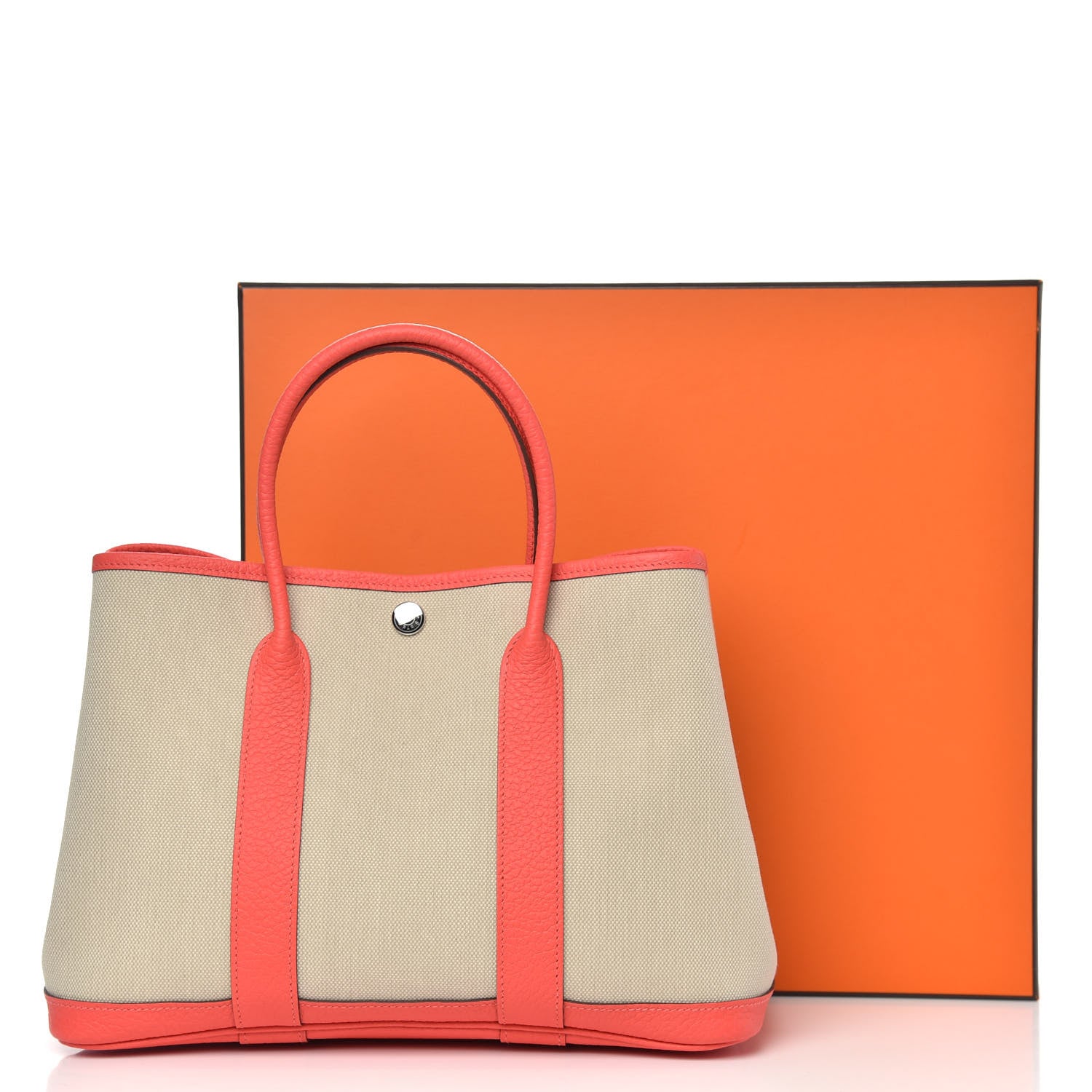 Hermes Toile Militaire Vache Country Garden Party 30 Beton Rose Tyrien 9 of 9