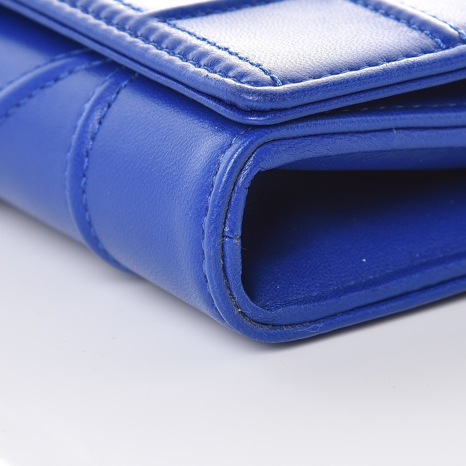 Christian Dior Lambskin Diorama Croisiere Chain Wallet Blue 9 of 10