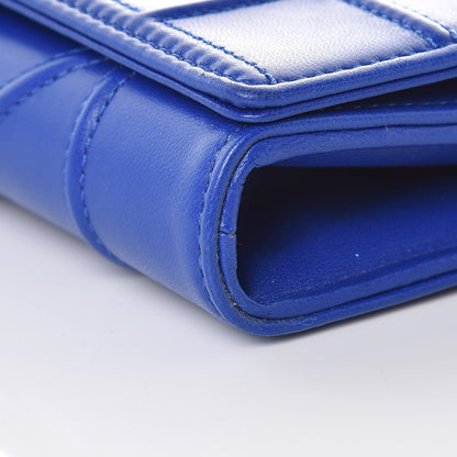 Christian Dior Lambskin Diorama Croisiere Chain Wallet Blue 9 of 10