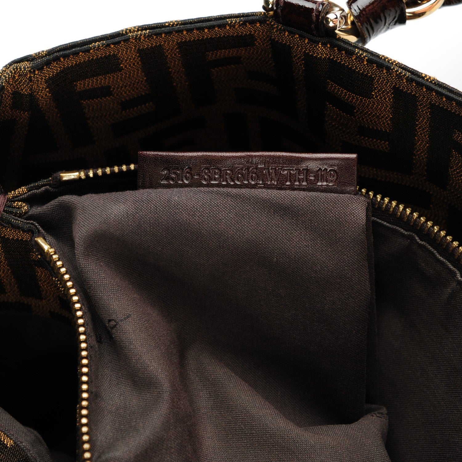 Fendi Zucca Mia Tote Tobacco 7 of 9