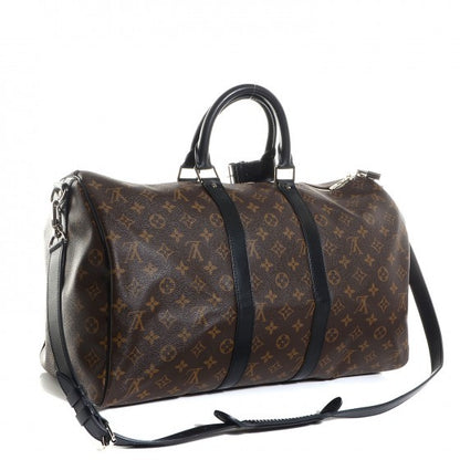Louis Vuitton Monogram Macassar Keepall Bandouliere 45 3 of 7
