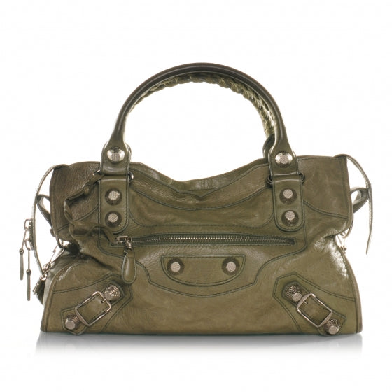 Balenciaga Agneau Giant 21 Silver Hardware City Vert Militaire 1 of 6