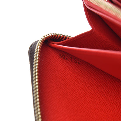 Louis Vuitton Monogram Kusama Pumpkin Dots Zippy Wallet Red 6 of 7