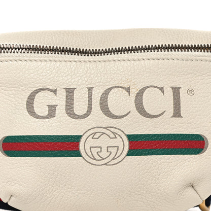 Gucci Grained Calfskin Small Logo Belt Bag White 7 of 9
