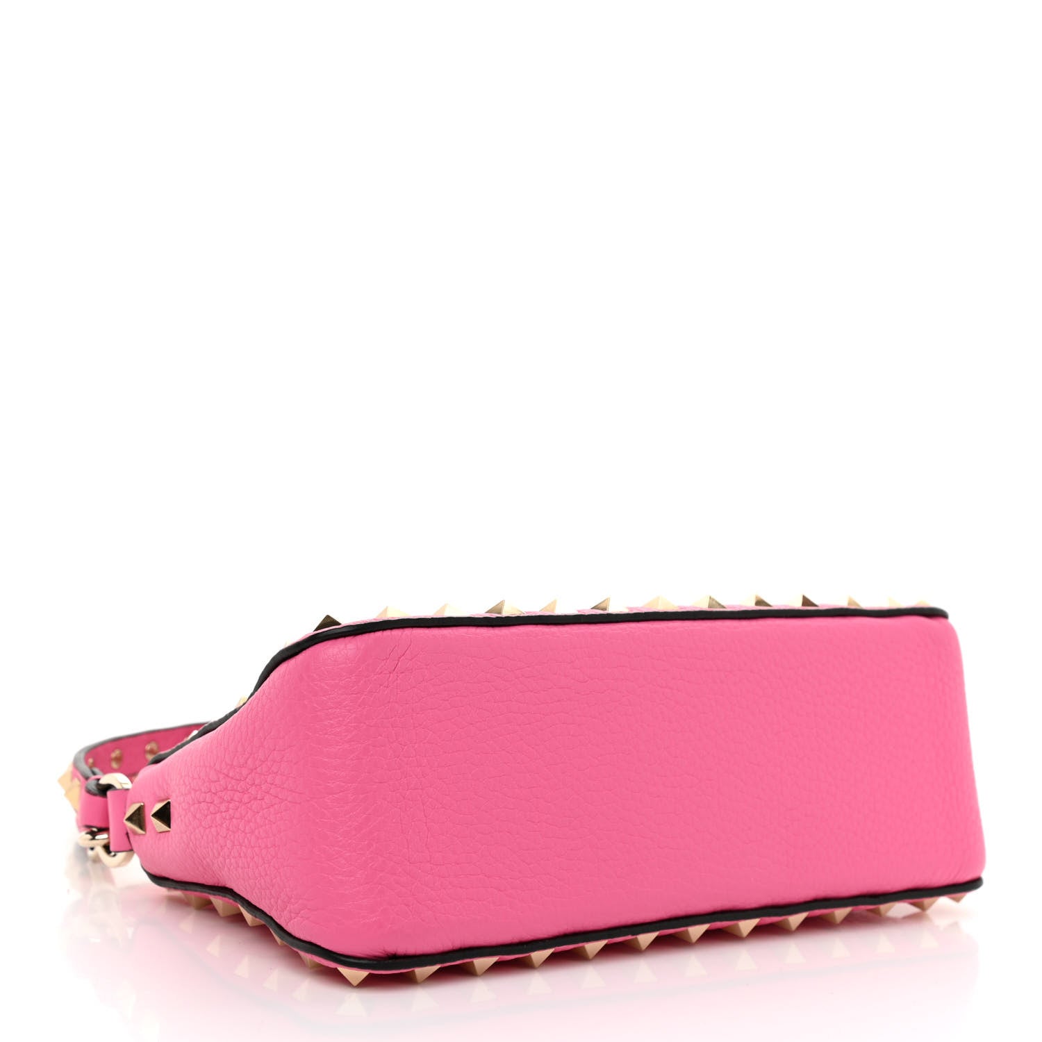 Valentino Garavani Pebbled Calfskin Small Rockstud Flip Lock Shoulder Bag Dawn Pink 4 of 7