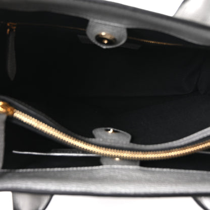Burberry Metallic Grainy Calfskin House Check Medium Banner Tote Silver 9 of 17