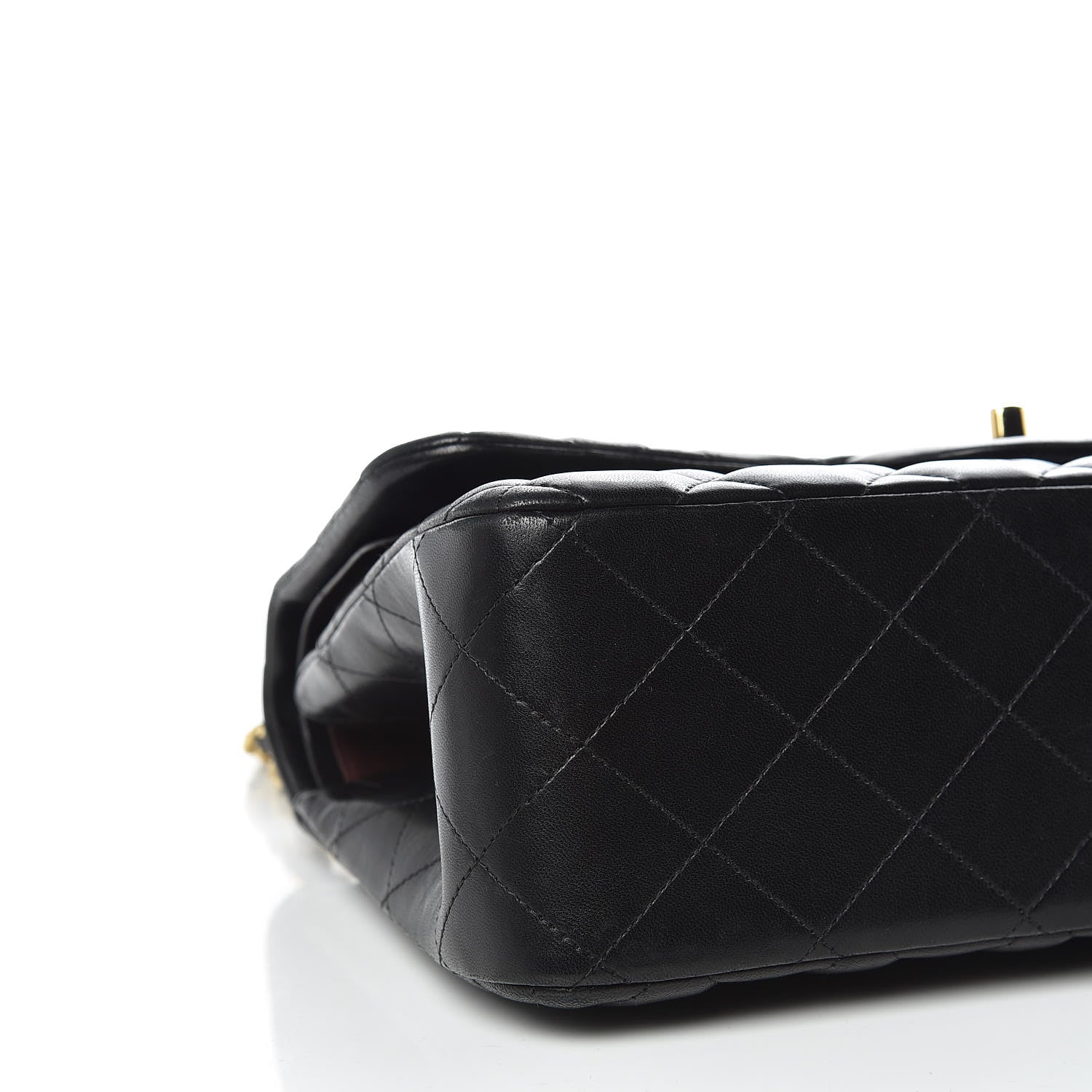 Chanel Lambskin Quilted Jumbo Double Flap Black 6 of 17