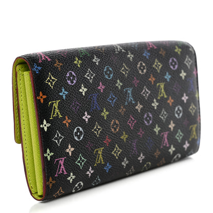 Louis Vuitton Monogram Multicolor Sarah Wallet Black Pistache 3 of 11