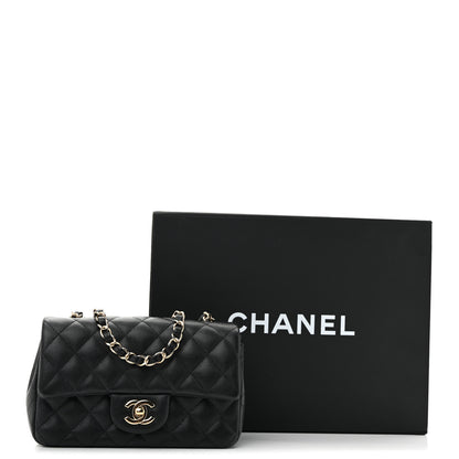 Chanel Caviar Quilted Mini Rectangular Flap Black 12 of 12