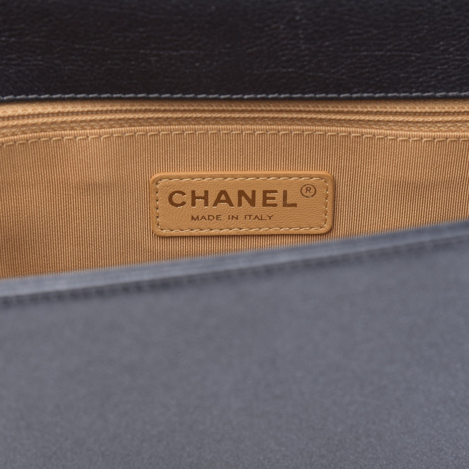 Chanel Metallic Calfskin Quilted New Medium Boy Flap Dark Grey 6 of 10