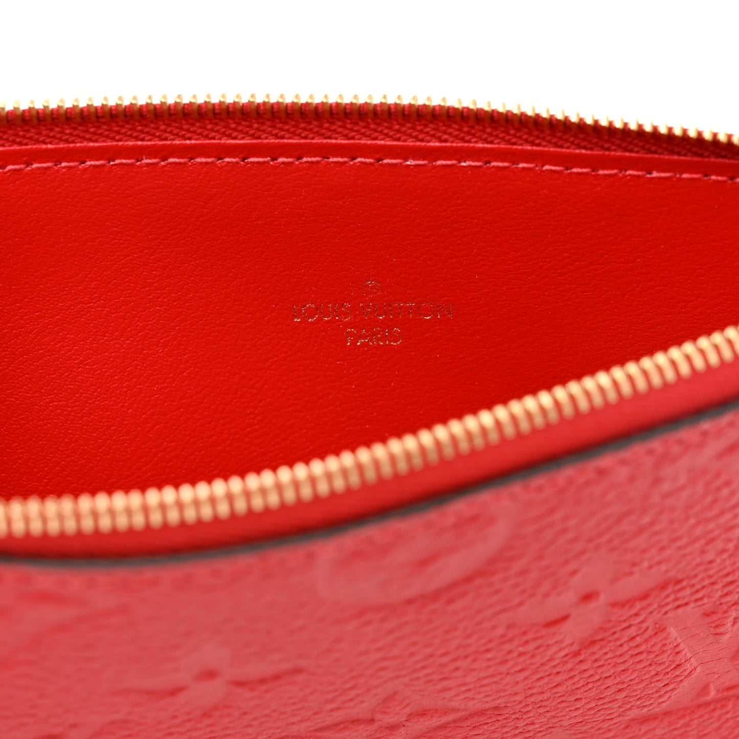 Empreinte Felicie Chain Wallet Zippered Insert Cherry