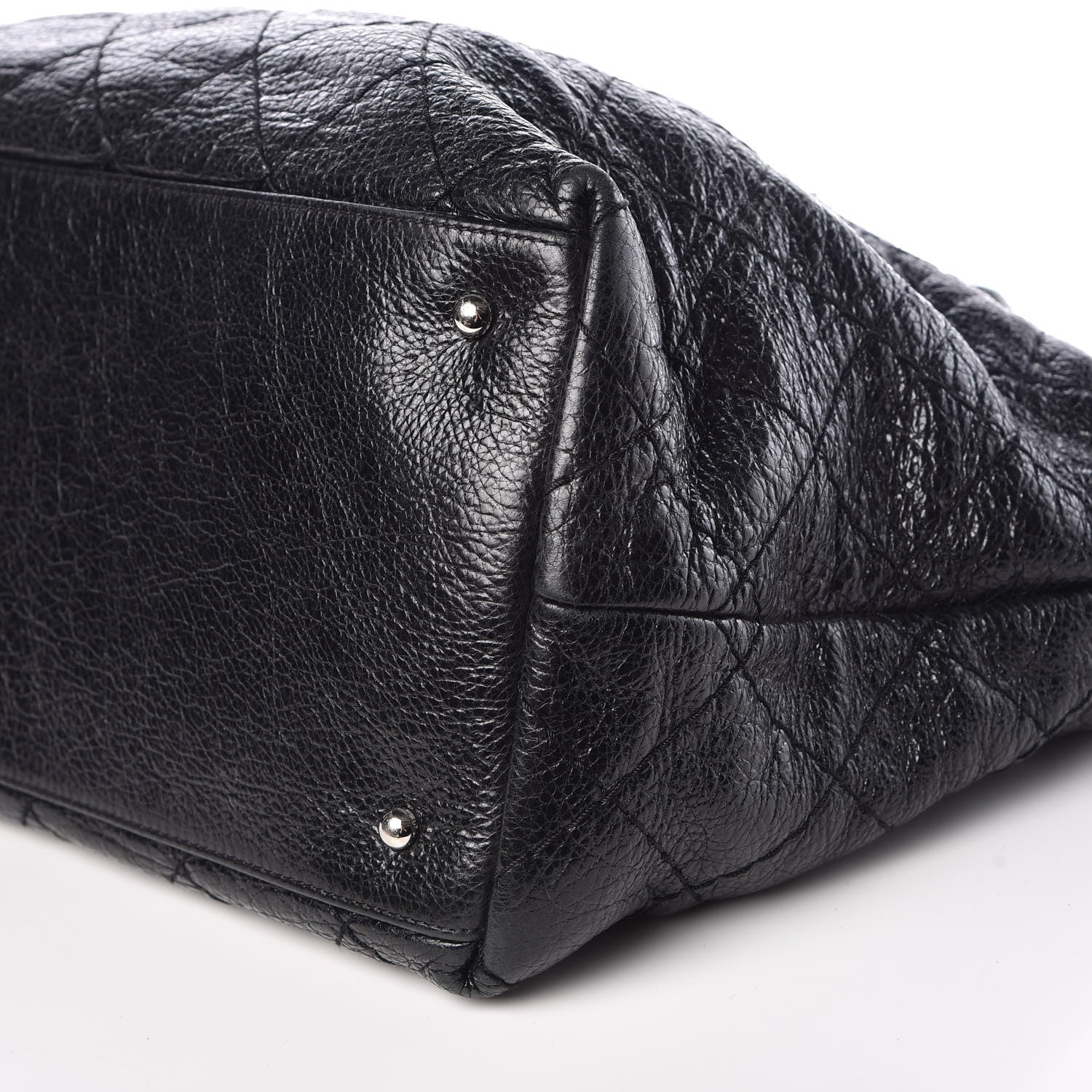 Chanel Glazed Calfskin XL On The Road Tote Black 9 of 10