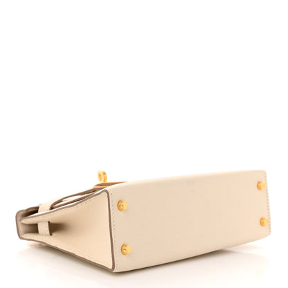 Hermes Epsom Mini Kelly Sellier 20 Craie 4 of 11