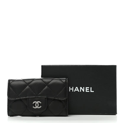Chanel Lambskin Quilted 6 Key Holder Black 9 of 9