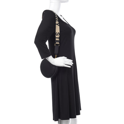 Stella McCartney Eco Alter Nappa Perforated Mini Round Logo Black 2 of 9