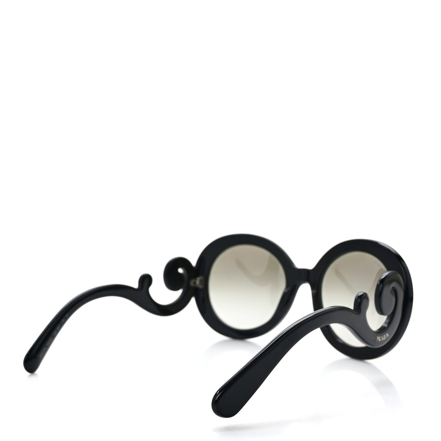 Prada Acetate Baroque Sunglasses SPR 27N Black 4 of 7