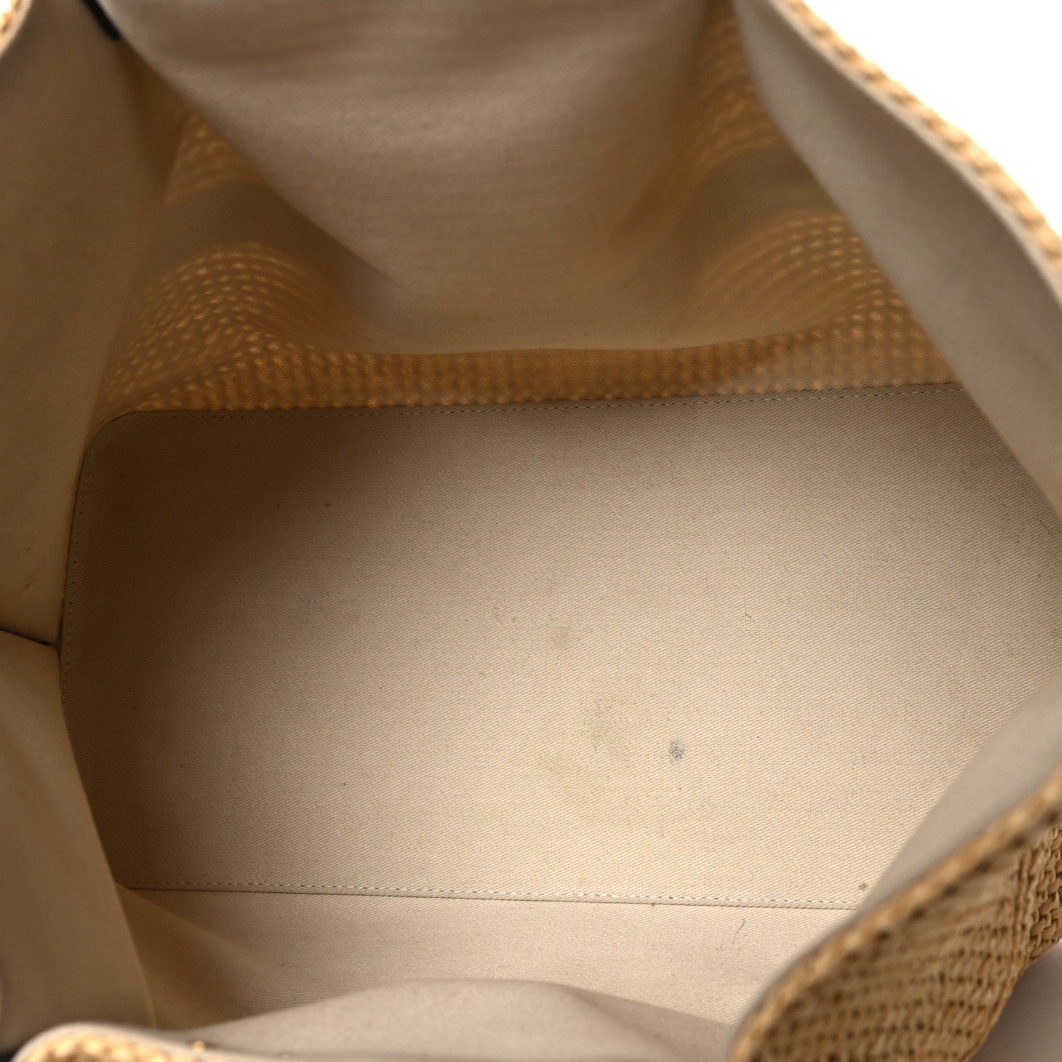 Valentino Garavani Raffia Grained Calfskin Medium Rockstud Vlogo Tote Naturale 6 of 14