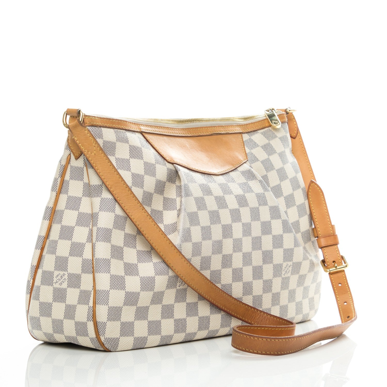 Louis Vuitton Damier Azur Siracusa MM 3 of 12