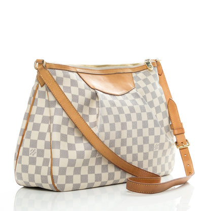 Louis Vuitton Damier Azur Siracusa MM 3 of 12