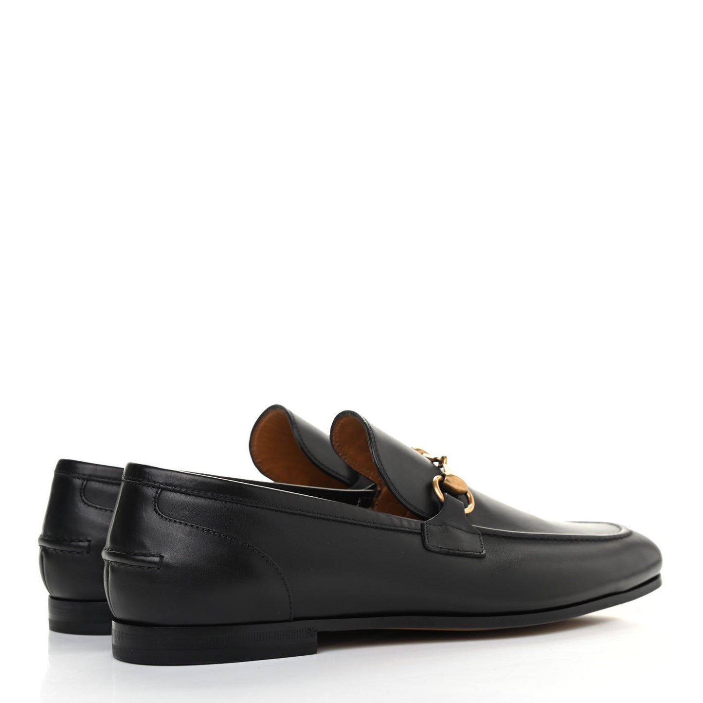 Calfskin Horsebit Mens Jordaan Loafers 7.5 Black
