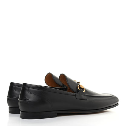 Gucci Calfskin Horsebit Mens Jordaan Loafers 7.5 Black 3 of 4