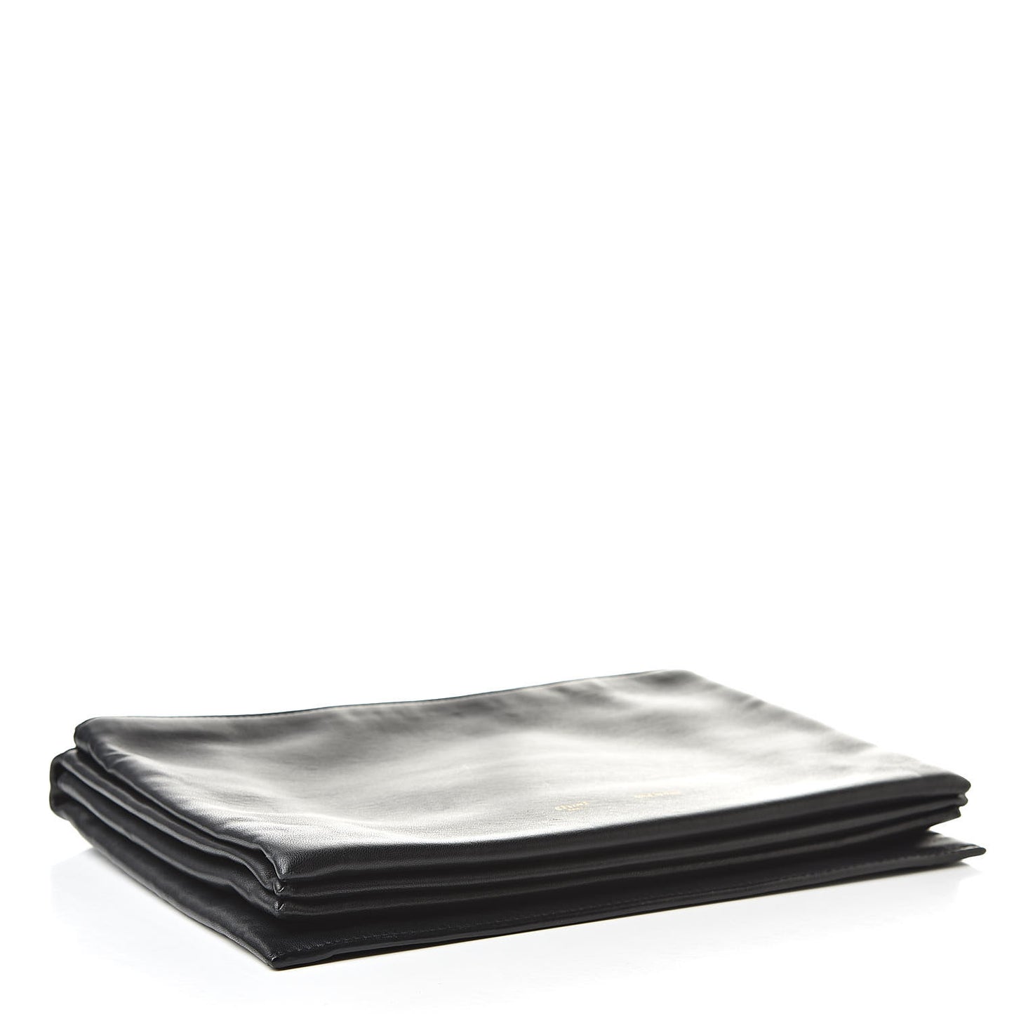 Lambskin Roll Clutch Black