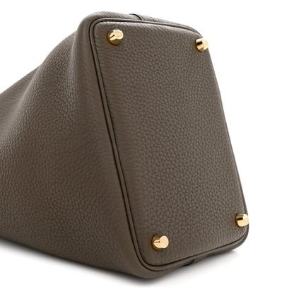 Hermes Taurillon Clemence Picotin Lock 18 PM Vert Loden 8 of 10