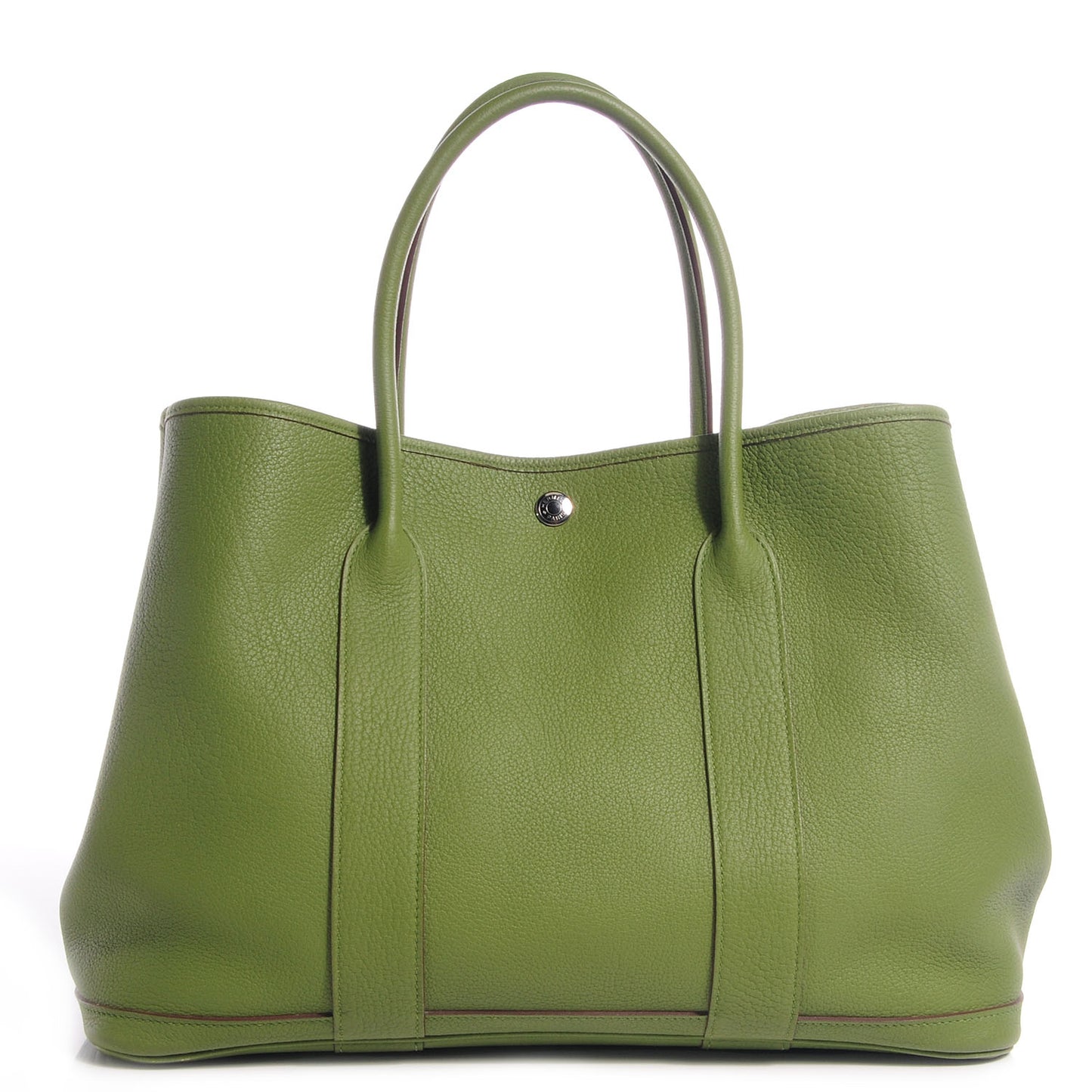 Veau Negonda Garden Party Tote MM 36 Vert Anis