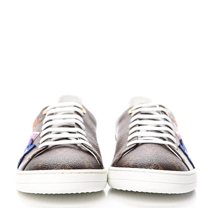 Louis Vuitton Calfskin Monogram LV Black Heart Sneakers 41 Cacao 2 of 9