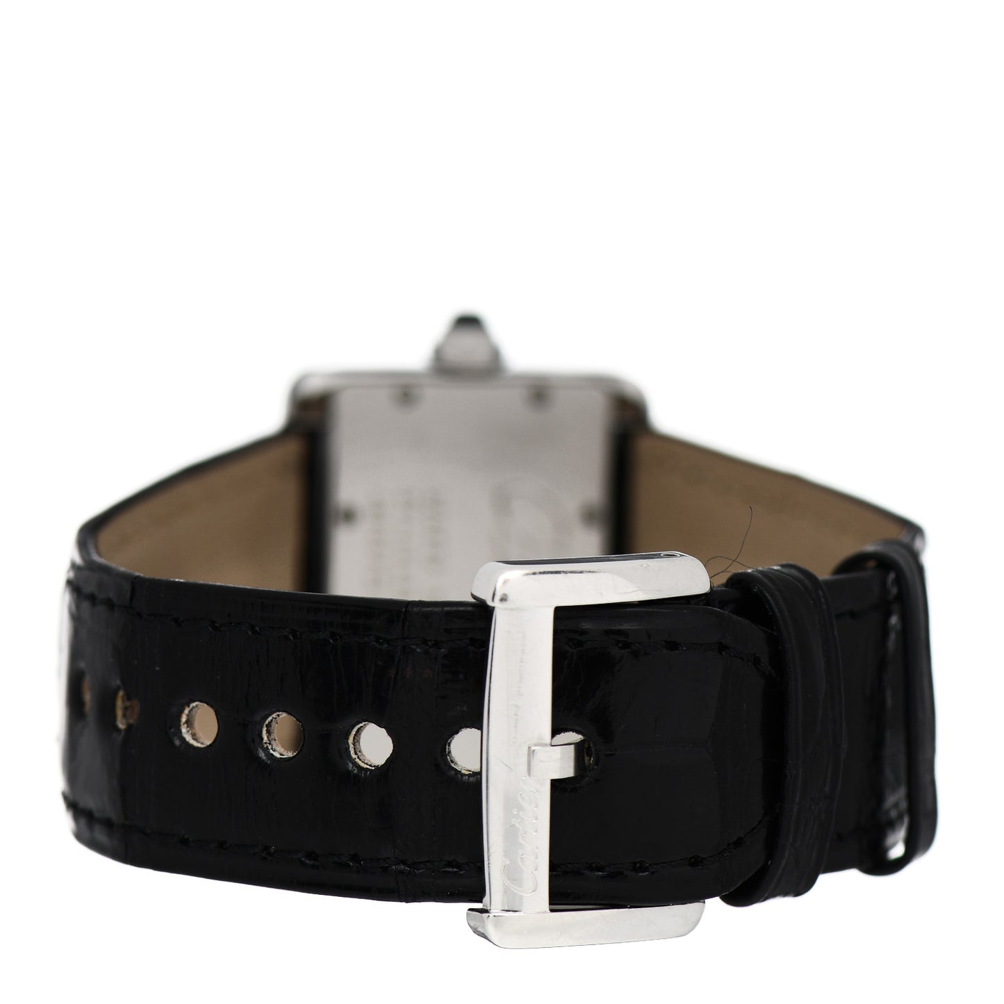 Stainless Steel Alligator 32mm Tank Divan Quartz Watch
