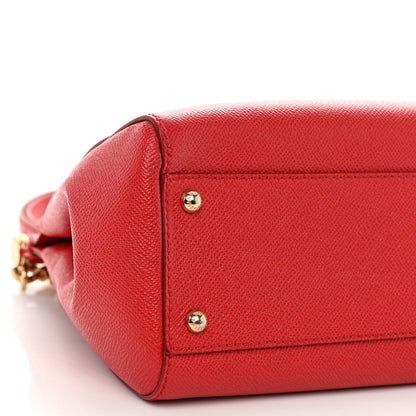 Dolce & Gabbana Dauphine Medium Miss Sicily Satchel Dark Red 9 of 11