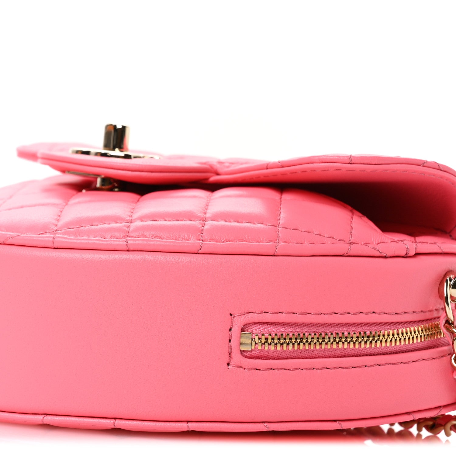 Chanel Lambskin Quilted CC In Love Heart Bag Pink 10 of 11