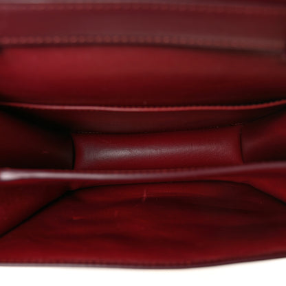 Celine Box Calfskin Teen Classic Box Flap Bag Burgundy 5 of 11