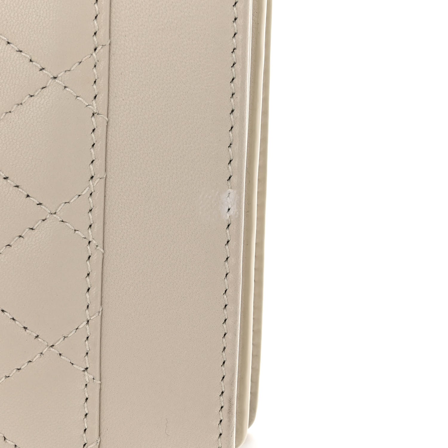 Saint Laurent Lambskin Quilted Mini Gaby Satchel Blanc Vintage 11 of 12
