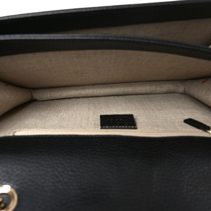 Gucci Dollar Calfskin Interlocking G Shoulder Bag Black 5 of 11