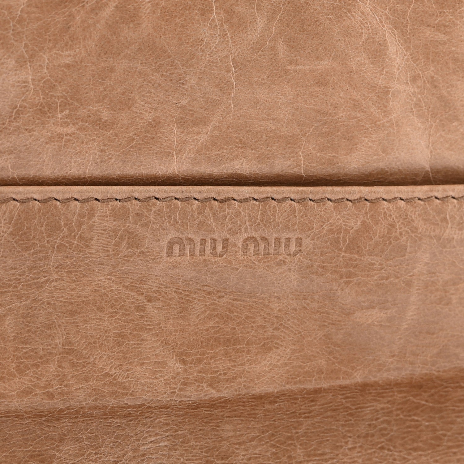 Miu Miu Nappa Matelasse Flap Wallet Pomice 6 of 6