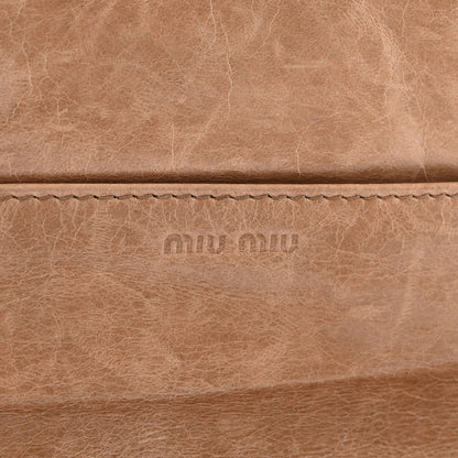 Miu Miu Nappa Matelasse Flap Wallet Pomice 6 of 6